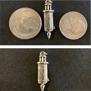 Medical Charm, Silver Tone for necklace, bracelet, pens, purse, keychains, phone